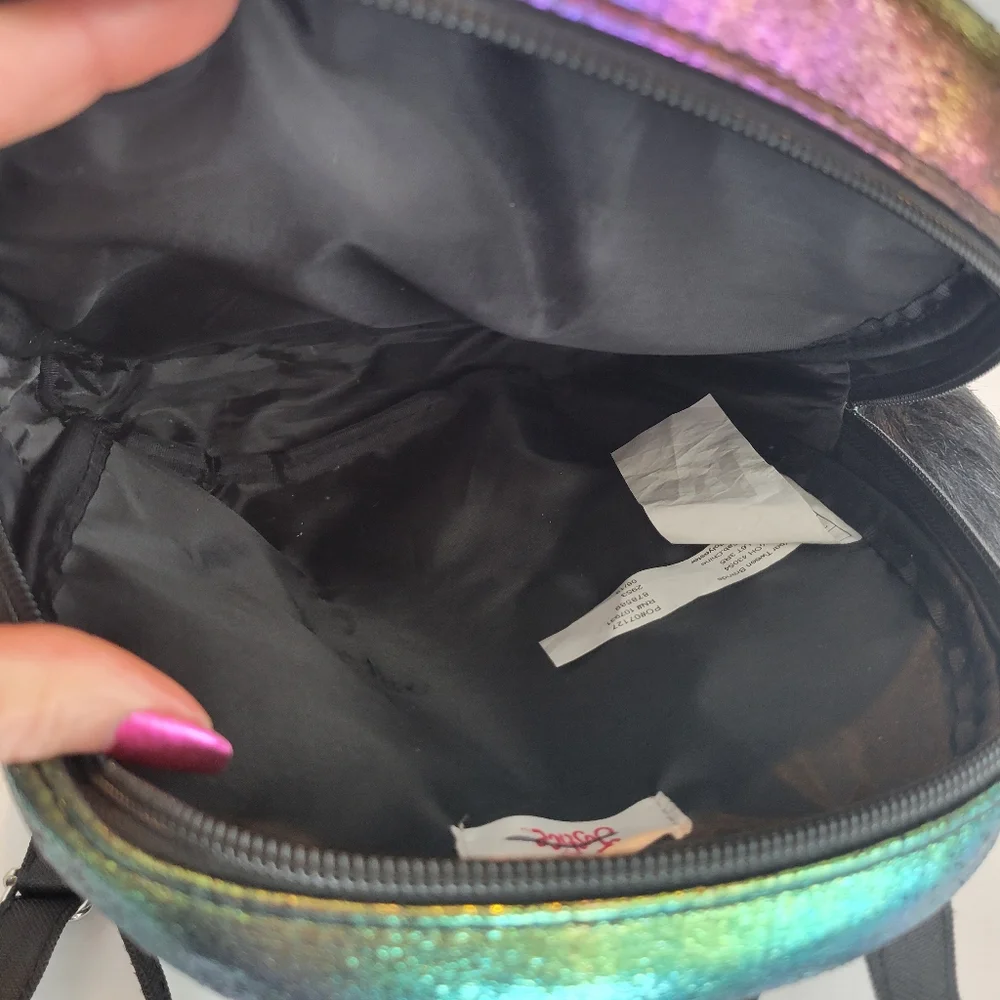 Justice holographic girls backpack 